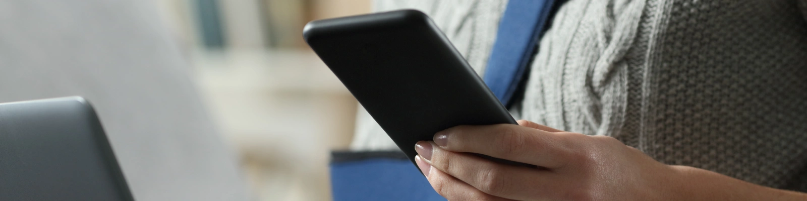 someone holding a mobile